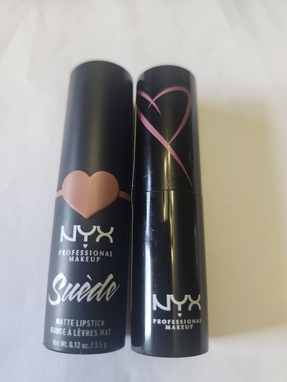 NYX Suède Matte Lipstick Duo New Chic And Rose The Day Shades